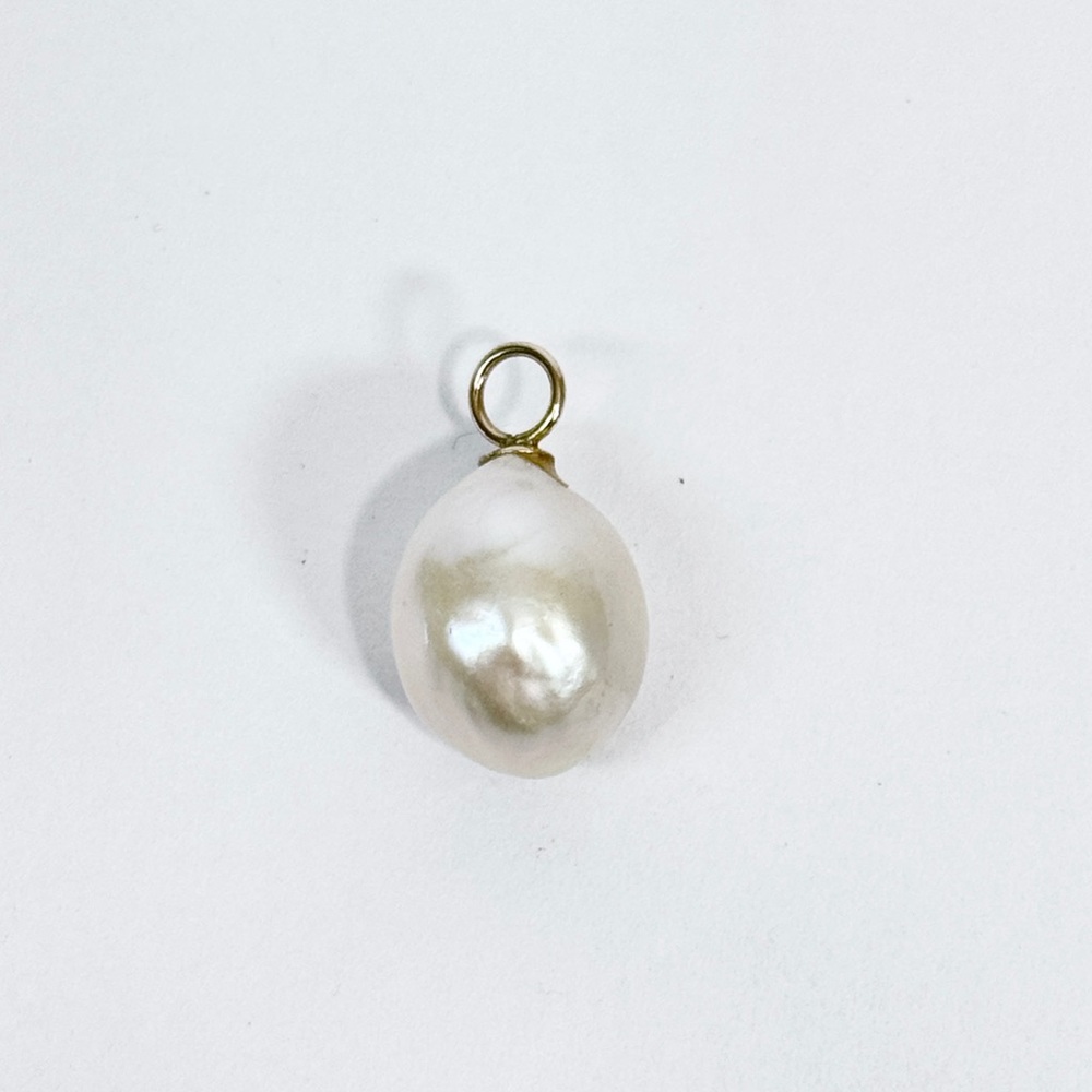 Vintage 14k Gold Cultured Freshwater Pearl Pendant